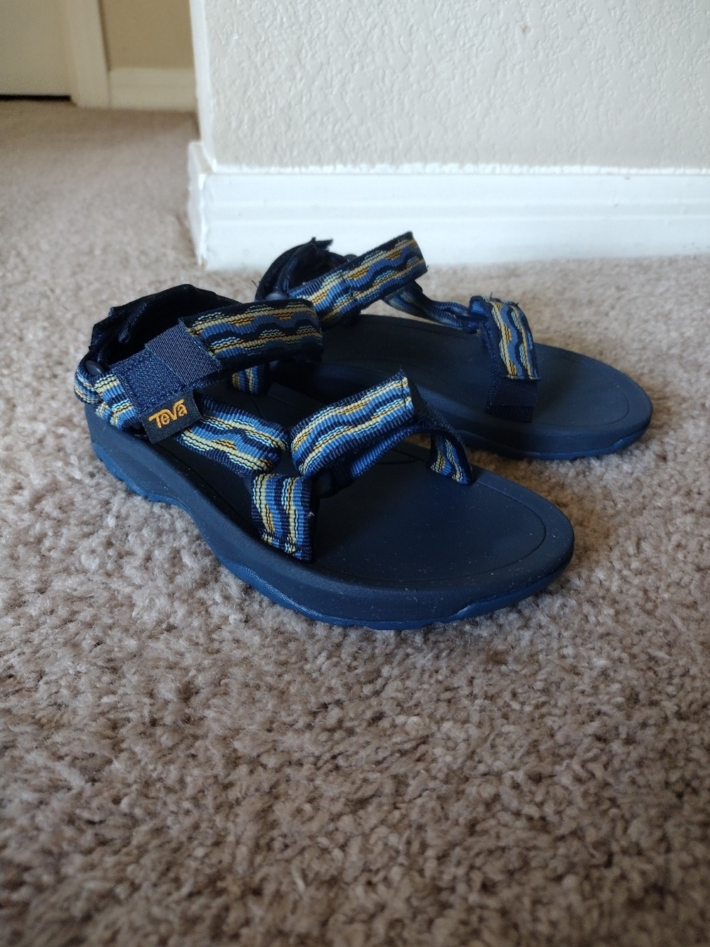 Teva Kids' Toddler Hurricane Blue Striped Adventure Sandals Size 11